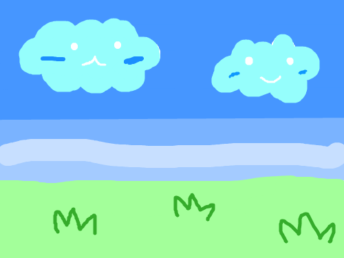 구름 ㅋㅋ : 웃고있다 스케치판 ,sketchpan