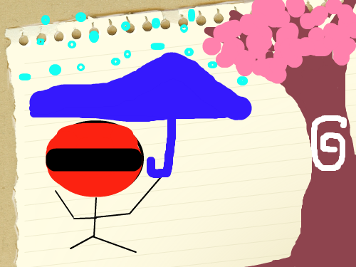 비 오는 날 : 비오는 날 스케치판 ,sketchpan