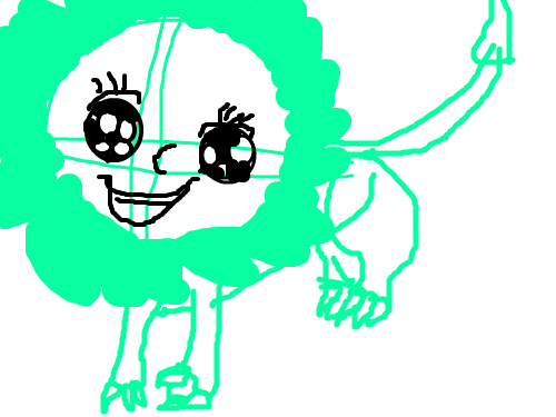 초록 사자 : 초록사자 스케치판 ,sketchpan
