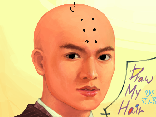 발모제 성공! : 발모제를 써서 머리카락 만드는데에 성공 스케치판 ,sketchpan