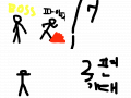 파이터2편 : 정이의 파이터 등장! 보스와 그의 부하들을 처치하러 그들의 집단을 차례차례 쓰러뜨리는데... 스케치판 ,sketchpan