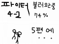 파이터4-2 : 뒤에있는 그림자는누구? 5편에서 공개된다! 스케치판 ,sketchpan