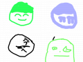 여러가지 표정 : 우는 표정 화난 표정 화난 표정 멍한 표정 스케치판 ,sketchpan