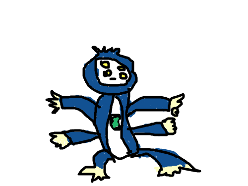 벤10 에일리언 포스 : 스파이더 몽키 스케치판 ,sketchpan