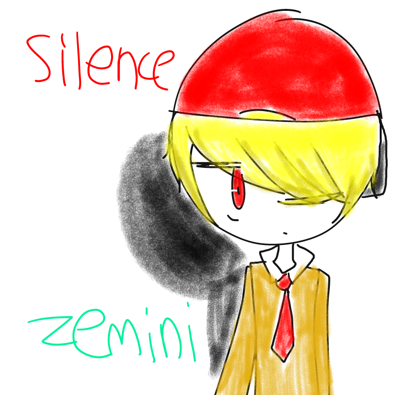 자캐 이름:.. : 자캐 이름: 사일런스(Silence 뜻은 침묵)능력: 마음을 읽는 능력
'그 전에 죽은 유령인간(이지만 보인다)죽은 이유는 왕따로 인한 자살. 친구가 별로 없지만 유일한 친구 디피가 있다. 옆에 그림자도 있다.' 스케치판 ,sketchpan