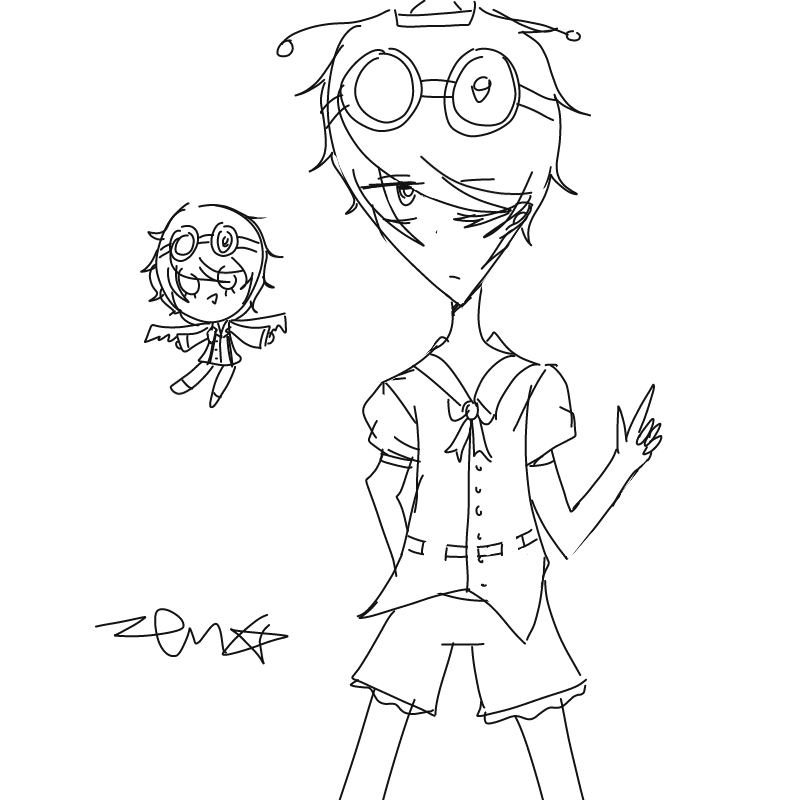 최애캐들끼.. : 최애캐들끼리 옷 바꿔입기
샤메이마루 아야는 바이스 옷을
바이스는 샤메이마루 아야 옷을
입게 했다
ㅎvㅎ 스케치판 ,sketchpan