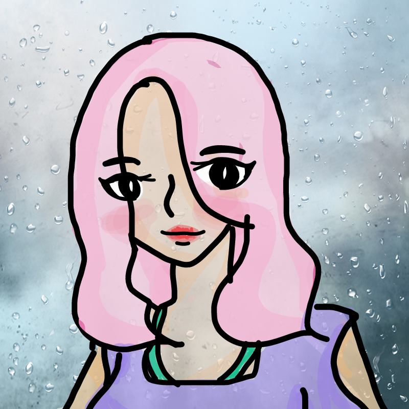 핑크머리 .. : 핑크머리 여자사람 스케치판 ,sketchpan