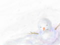 겨울이네요 : 눈사람입니다 스케치판 ,sketchpan