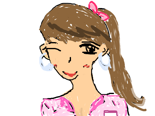 여자1 : ㅡㅡ여자입니다. 스케치판 ,sketchpan