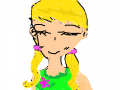여자2 : 노랑머리 여자아이예요 스케치판 ,sketchpan