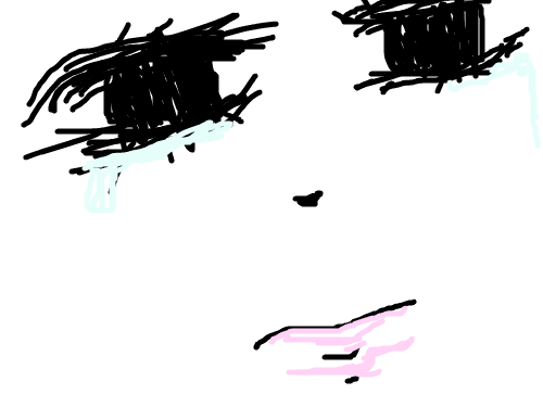 순정만화1 : 우는 여자 스케치판 ,sketchpan