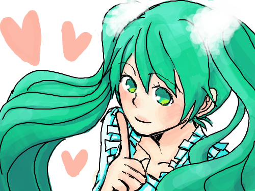 미쿠1 : 미쿠의 예쁜척 스케치판 ,sketchpan