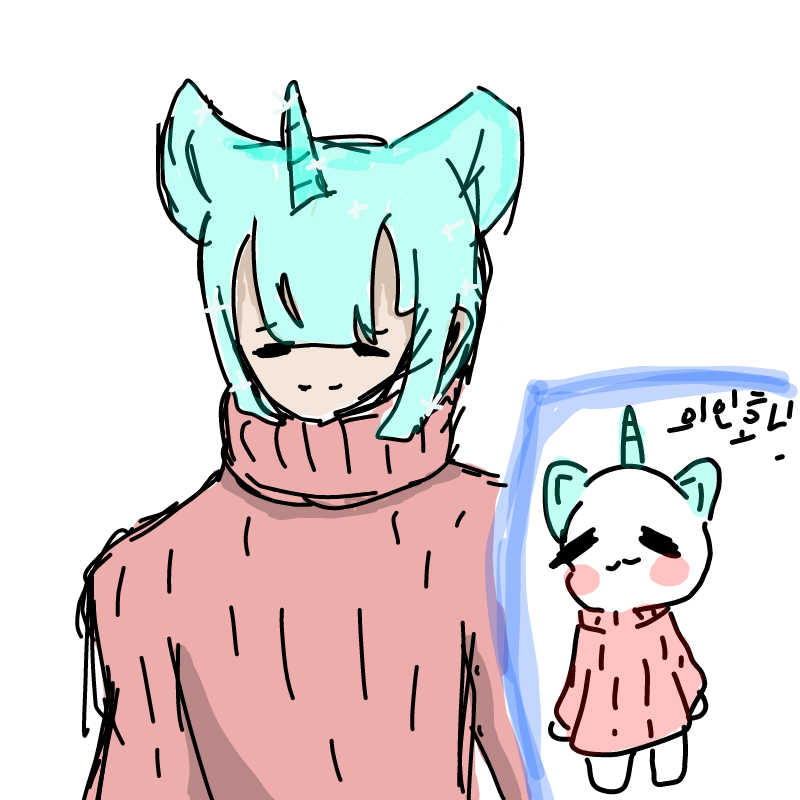 의인화 했.. : 의인화 했는데 이거에 더 신경 쓴 것같은데 스케치판 ,sketchpan