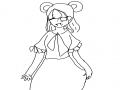 색칠은 무.. : 색칠은 무리구요..일단 핑크색 드레스라고 칩시다!! 스케치판 ,sketchpan