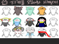 자캐를 오.. : 자캐를 오징어화 시켜보자 스케치판 ,sketchpan