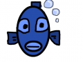 지원이 fish : 못생긴 물고기당 스케치판 ,sketchpan