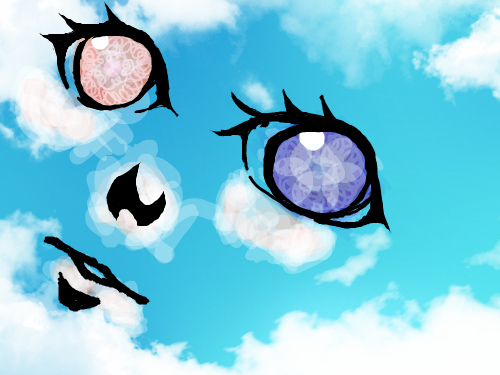 오드아이 : 음..오드아이? 스케치판 ,sketchpan