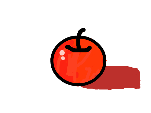 처음 그려본 사과, 그 이름은 사과뭉치 - 수정 : 사과가 맛있겠다. 스케치판 ,sketchpan