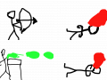 gjghj : 졸라맨들이 다툼을 하다가 죽었다. 스케치판 ,sketchpan