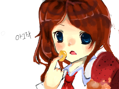 아그작 : 꿈빛파티시엘 아녜여 ㅠ.ㅠ 스케치판 ,sketchpan