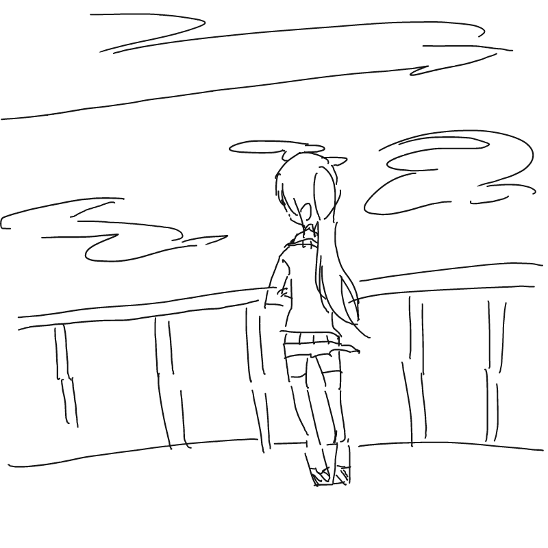 하늘에 떠.. : 하늘에 떠있는 네가 스케치판 ,sketchpan