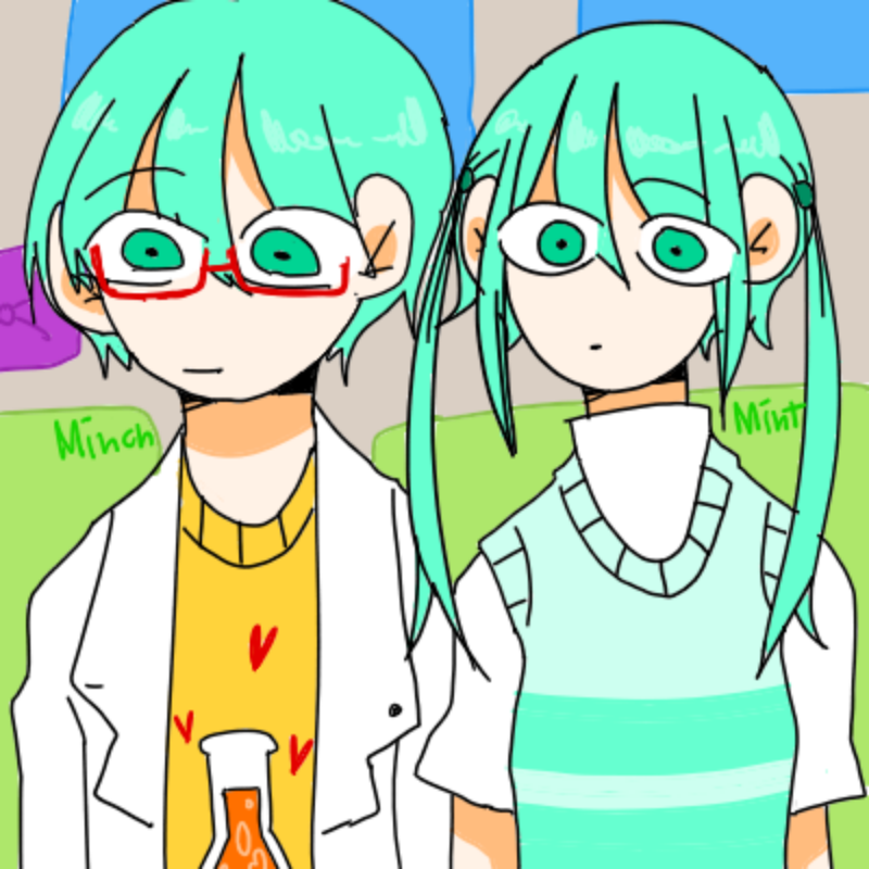 민트와 민.. : 민트와 민츠... 스케치판 ,sketchpan