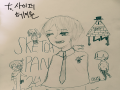 흥ㅇ헉 일.. : 흥ㅇ헉 일주년 축하그림 고마워ㅓ어으어ㅓㅠㅠㅜㅜㅠㅜㅠㅠㅠ 스케치판 ,sketchpan