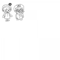뽀로로,페.. : 뽀로로,페티 스케치판 ,sketchpan