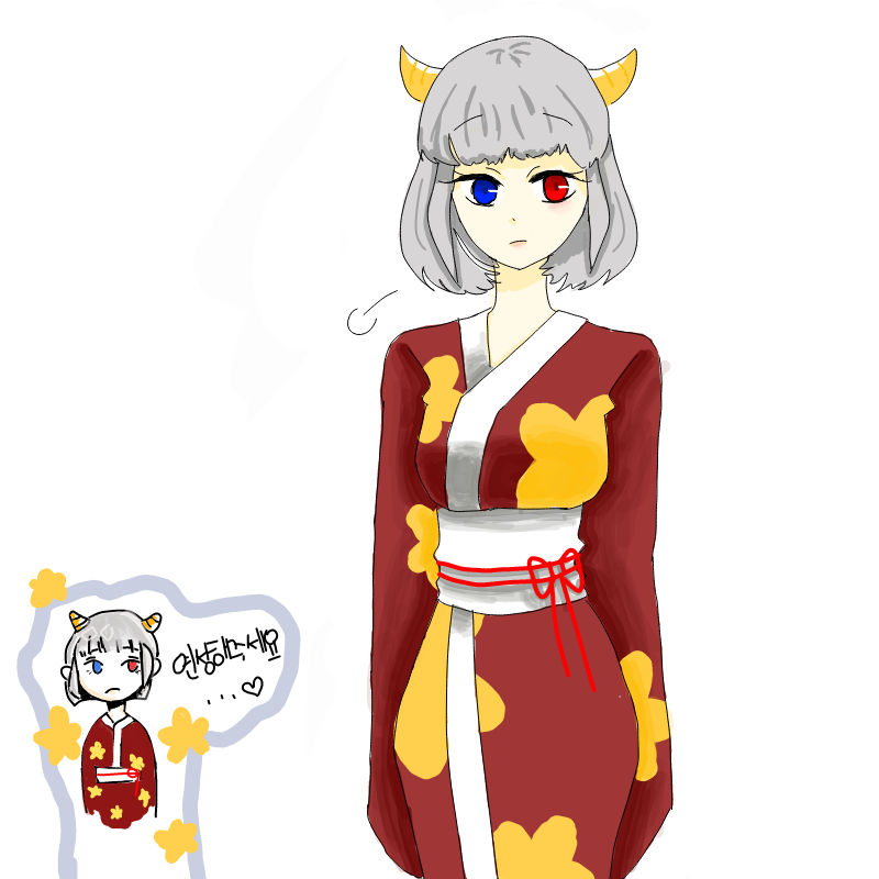 일본옷이어.. : 일본옷이어서....연성을....ㅋ 스케치판 ,sketchpan