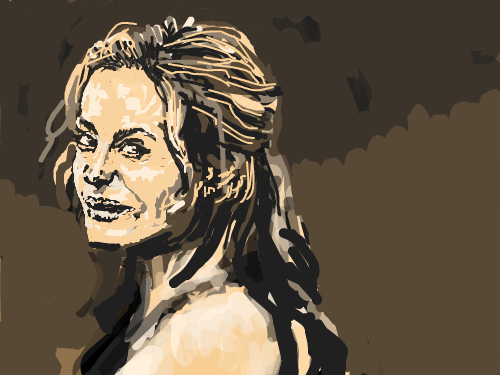 Angelina Jolie Portrait WIP : Painting of Angelina Jolie 스케치판 ,sketchpan