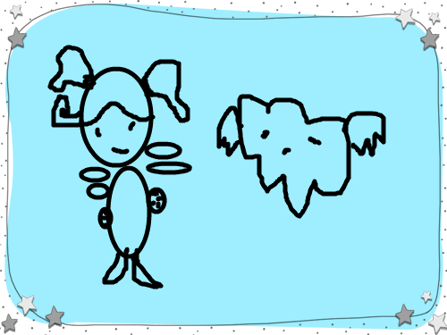 요정들과구름 : 요정들과구름 스케치판 ,sketchpan