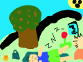 ZZZZ : 자고있다 스케치판 ,sketchpan