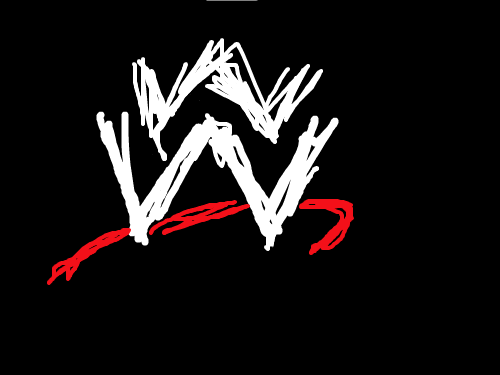 wwe : 이 마크는 wwe 마크다. 스케치판 ,sketchpan
