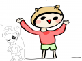 늉늉??뉴뉴.. : 늉늉??뉴뉴??님이만들어주신의인화입니다!귀여운의인화감사해요!! 스케치판 ,sketchpan