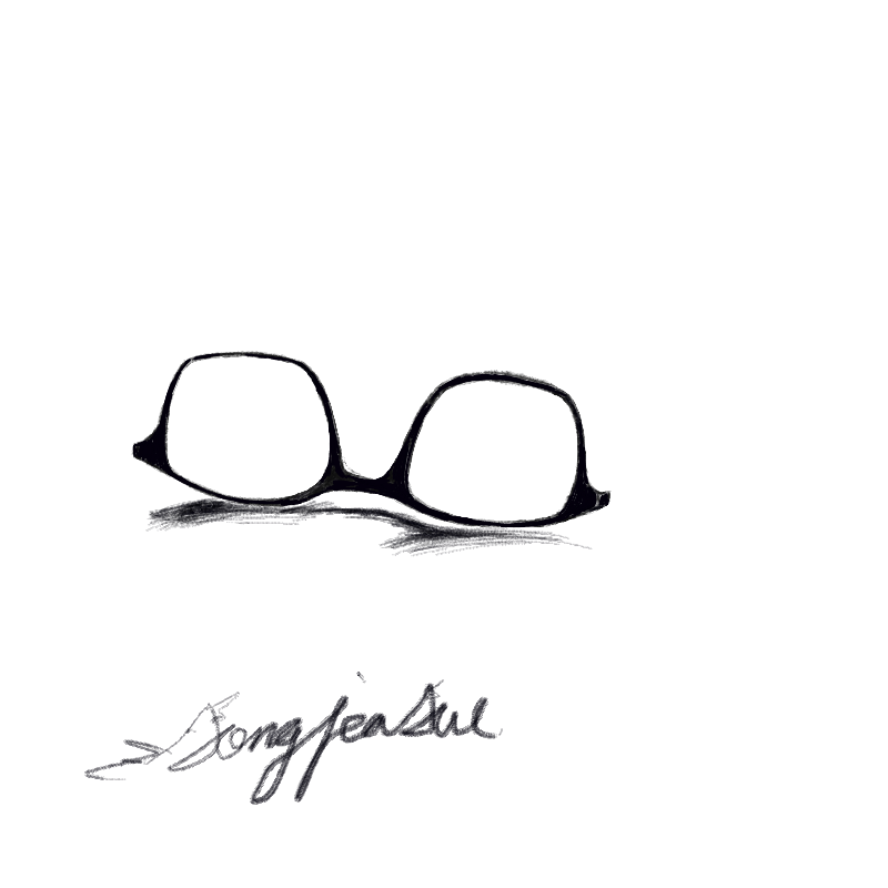 안경 : 안경 스케치판 ,sketchpan