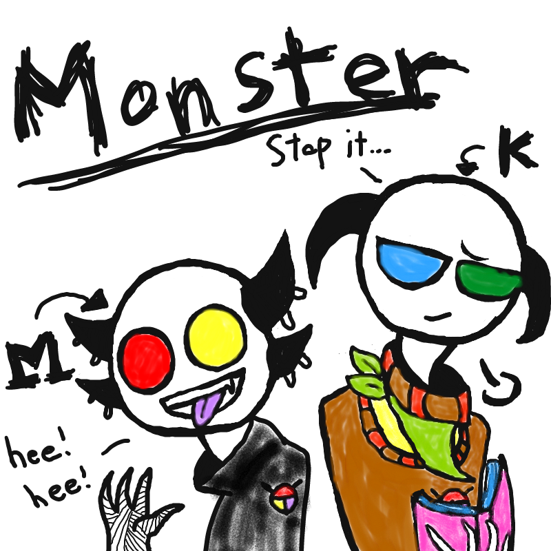 몬스터 친.. : 몬스터 친구들 그냥 느낌대로 끄적....@-@ 스케치판 ,sketchpan