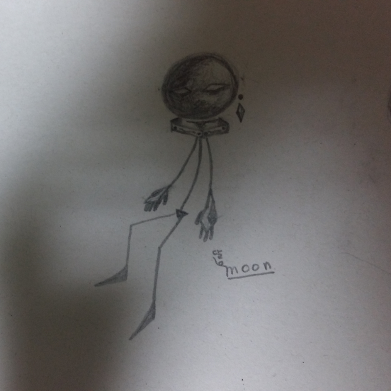 달의 수호.. : 달의 수호신 moon 스케치판 ,sketchpan