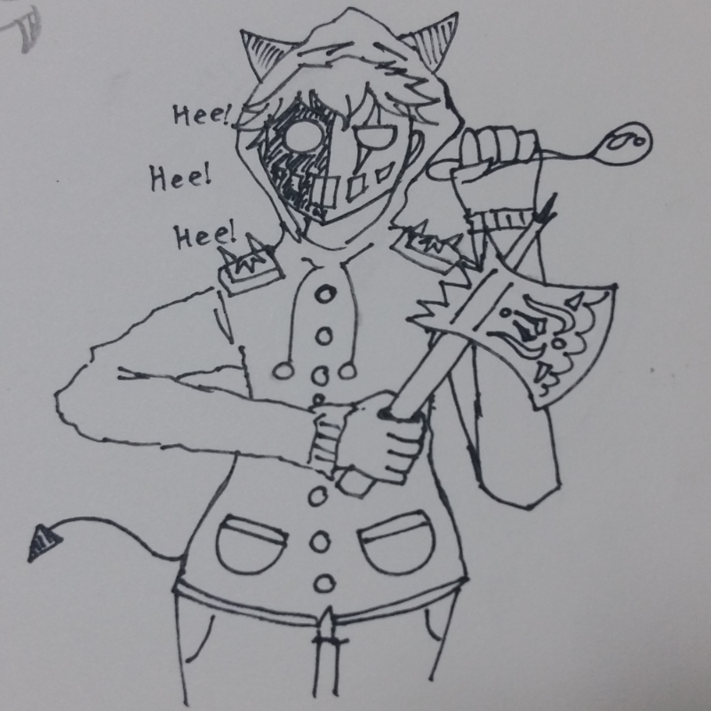 갑자기 머.. : 갑자기 머리속에서 떠올라 그린 녀석...^~^그러나 펜이 불량 으...더 잘그릴려고 했는데... 스케치판 ,sketchpan