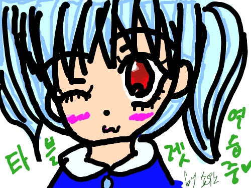 타블 연습작★ : 타블렛 첫작. 연습작★ 스케치판 ,sketchpan