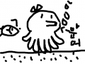 리본문어 : 리본달린문어! 스케치판 ,sketchpan