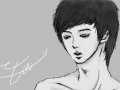 男子 : 인물화입니다 스케치판 ,sketchpan