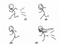 돨리는 사람 : 벌레보다 느으려 스케치판 ,sketchpan