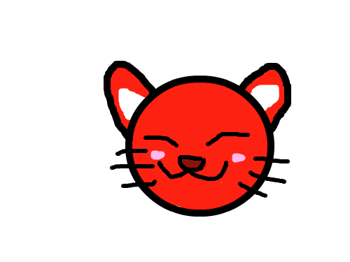 첫번째 그림-고양이얼굴 : 귀여운 고양이에요 스케치판 ,sketchpan