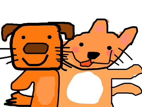 개와 고양이 : ㄹㅇㄴㄻㅁㄴㄻ 스케치판 ,sketchpan