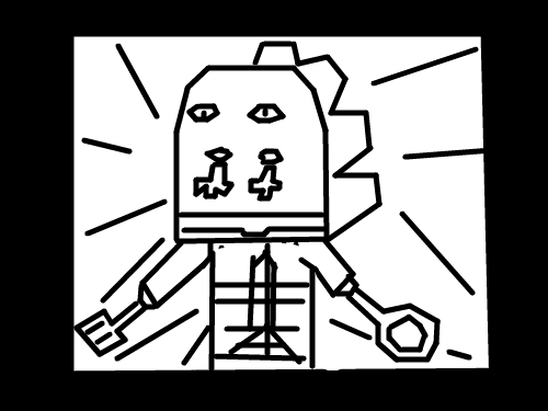 아따맘마 ㅋㅋㅋ : 아따맘마가 후라이팬을 들고 있다 스케치판 ,sketchpan