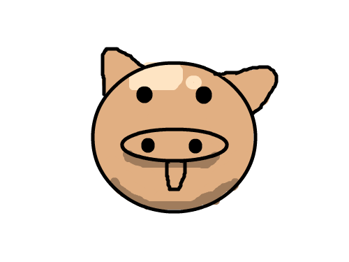 흙탕물에들어간돼지 : 흙탕물에서있다온돼지 스케치판 ,sketchpan