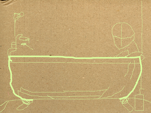 Bath Outline : working on a banner for my shop on ernya and thought i would draw a bath since the tittle of my shop is The Bathouse its a work in progress 스케치판 ,sketchpan