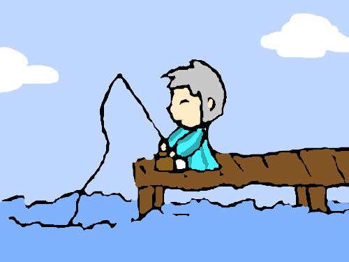 Toby Loves Fishing : Toby goes fishing 스케치판 ,sketchpan