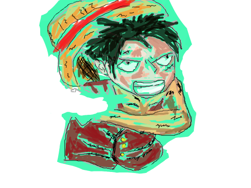 몽키디 루피 : 음..... 스케치판 ,sketchpan