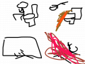 똥을싸다 : 80일동안 똥을눟지못한 한남자의슲ㄴ이야기 스케치판 ,sketchpan
